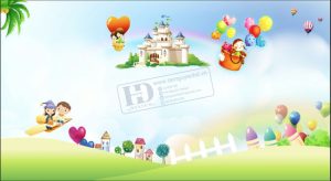 Vector Phông Nền Tết Thiếu Nhi, Phông Nền Mầm Non (24)