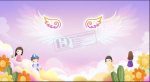 Vector Phông Nền Tết Thiếu Nhi, Phông Nền Mầm Non (30)