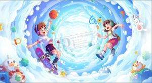 Vector Phông Nền Tết Thiếu Nhi, Phông Nền Mầm Non (39)