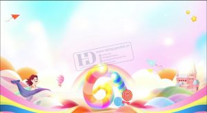 Vector Phông Nền Tết Thiếu Nhi, Phông Nền Mầm Non (40)