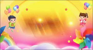 Vector Phông Nền Tết Thiếu Nhi, Phông Nền Mầm Non (42)