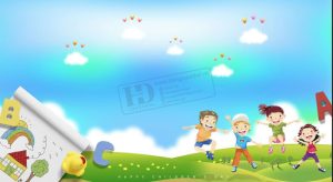 Vector Phông Nền Tết Thiếu Nhi, Phông Nền Mầm Non (44)