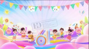 Vector Phông Nền Tết Thiếu Nhi, Phông Nền Mầm Non (47)