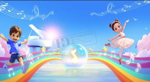 Vector Phông Nền Tết Thiếu Nhi, Phông Nền Mầm Non (48)