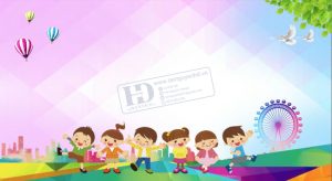 Vector Phông Nền Tết Thiếu Nhi, Phông Nền Mầm Non (57)