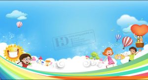 Vector Phông Nền Tết Thiếu Nhi, Phông Nền Mầm Non (7)