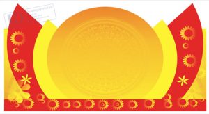 Vector Phông Nền Vàng Trống Đồng