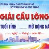 Vector Phông nền Giải Cầu Lông