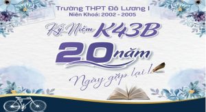 Vector Phông nền họp lớp 20 năm ngày ra trường