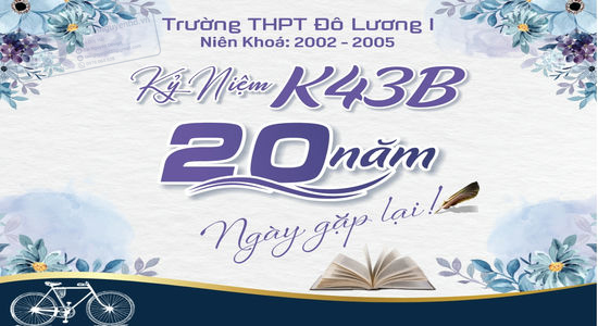 Vector Phông nền họp lớp 20 năm ngày ra trường