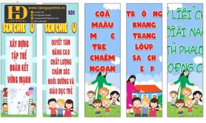 Vector Phướn Mầm Non