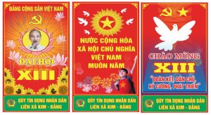 Vector Phướn Quỹ Tín Dụng Nhân Dân