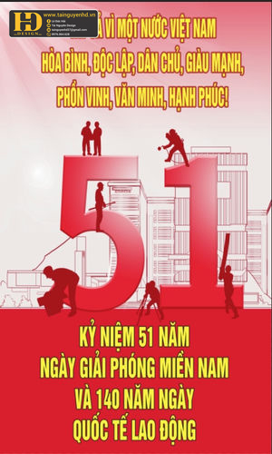 Vector Poster Giải Phóng Miền Nam, Quốc Tế Lao Động (14)