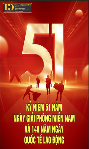 Vector Poster Giải Phóng Miền Nam, Quốc Tế Lao Động (15)