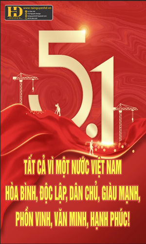 Vector Poster Giải Phóng Miền Nam, Quốc Tế Lao Động (16)