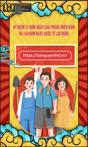 Vector Poster Giải Phóng Miền Nam, Quốc Tế Lao Động (17)