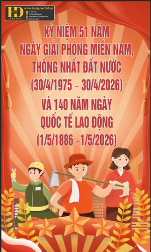 Vector Poster Giải Phóng Miền Nam, Quốc Tế Lao Động (21)