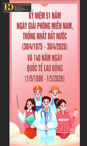 Vector Poster Giải Phóng Miền Nam, Quốc Tế Lao Động (22)
