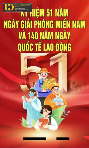 Vector Poster Giải Phóng Miền Nam, Quốc Tế Lao Động (23)