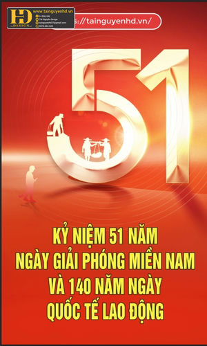 Vector Poster Giải Phóng Miền Nam, Quốc Tế Lao Động (24)