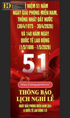 Vector Poster Giải Phóng Miền Nam, Quốc Tế Lao Động (29)