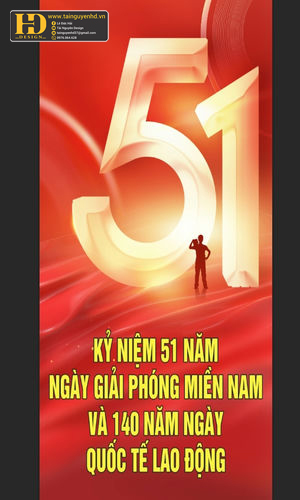 Vector Poster Giải Phóng Miền Nam, Quốc Tế Lao Động (30)