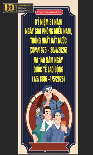 Vector Poster Giải Phóng Miền Nam, Quốc Tế Lao Động (33)