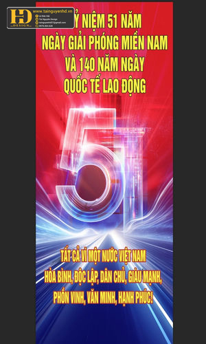 Vector Poster Giải Phóng Miền Nam, Quốc Tế Lao Động (35)