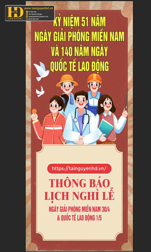 Vector Poster Giải Phóng Miền Nam, Quốc Tế Lao Động (38)