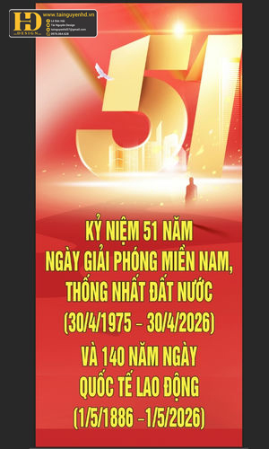 Vector Poster Giải Phóng Miền Nam, Quốc Tế Lao Động (40)
