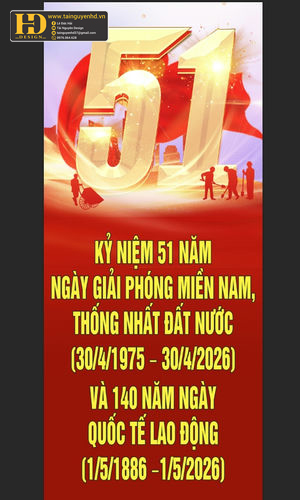 Vector Poster Giải Phóng Miền Nam, Quốc Tế Lao Động (44)