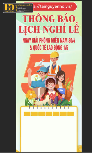 Vector Poster Giải Phóng Miền Nam, Quốc Tế Lao Động (46)