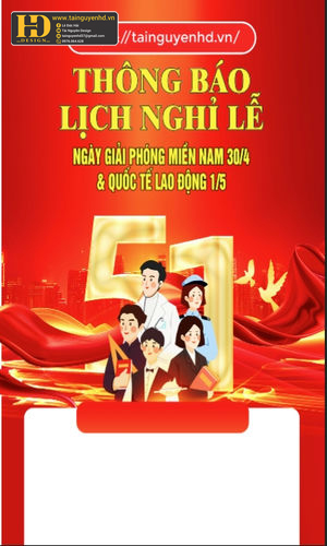 Vector Poster Giải Phóng Miền Nam, Quốc Tế Lao Động (48)