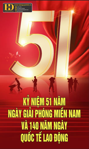 Vector Poster Giải Phóng Miền Nam, Quốc Tế Lao Động (6)