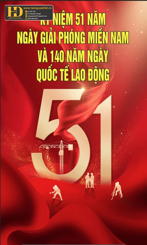 Vector Poster Giải Phóng Miền Nam, Quốc Tế Lao Động (7)
