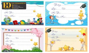 Vector Tem, Nhãn Vở  (3)