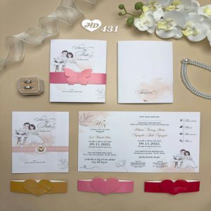 Vector Thiệp Cưới HD, Phôi Thiệp Cưới  (201)