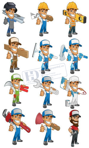 Vector Thợ Sửa Chữa, Thợ Bảo Hành