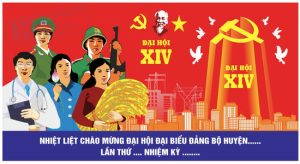 Vector Tranh Cổ Động Đại Hội Đại Biểu 1