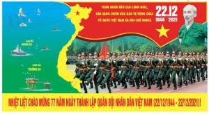 Vector Tranh Cổ Động Ngày Quân Đội Nhân Dân