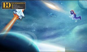 Vector Tranh Vũ Trụ Không Gian, Phi Hành Gia (1)