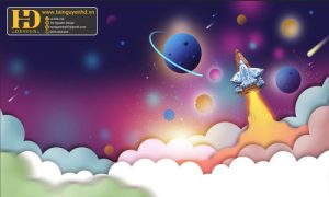 Vector Tranh Vũ Trụ Không Gian, Phi Hành Gia (12)