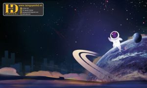 Vector Tranh Vũ Trụ Không Gian, Phi Hành Gia (14)