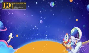 Vector Tranh Vũ Trụ Không Gian, Phi Hành Gia (16)