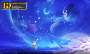 Vector Tranh Vũ Trụ Không Gian, Phi Hành Gia (19)