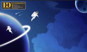 Vector Tranh Vũ Trụ Không Gian, Phi Hành Gia (4)