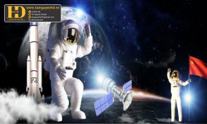 Vector Tranh Vũ Trụ Không Gian, Phi Hành Gia (8)