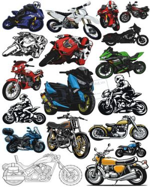 Vector Xe Ô Tô, Xe Máy, Xe Công Trình (10)