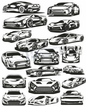 Vector Xe Ô Tô, Xe Máy, Xe Công Trình (11)