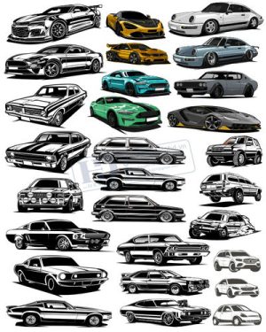 Vector Xe Ô Tô, Xe Máy, Xe Công Trình (110)